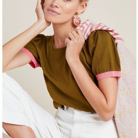 Anthropologie Charli Puff Sleeve Sweater - Picture 7 of 7